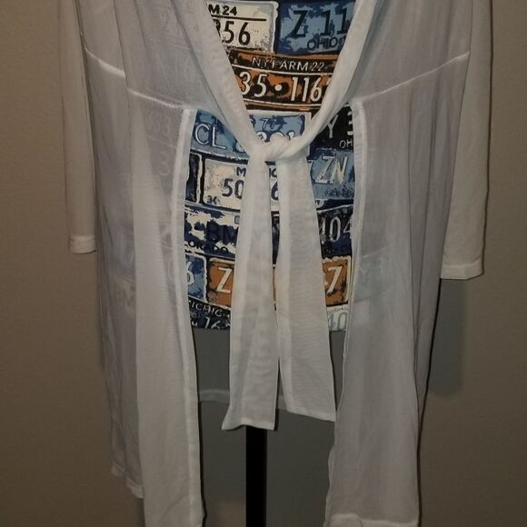 White cover up by J Valdi size L - Picture 5 of 9